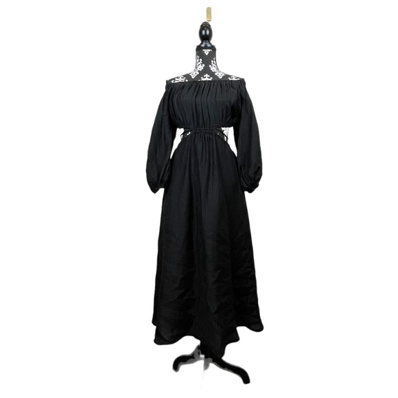 ASTR the Label Cassian Cutout Off The Shoulder Midi Dress Size Medium - Picture 5 of 13